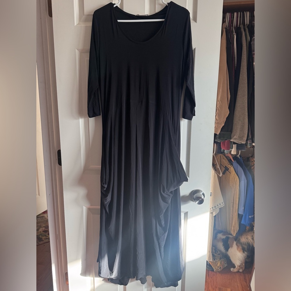 La Mouette Black Long Dress